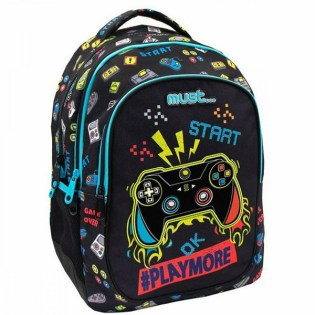 ΣΧΟΛΙΚΗ ΤΣΑΝΤΑ ΠΛΑΤΗΣ ΔΗΜΟΤΙΚΟΥ MUST GAMER PLAY MORE (584513)